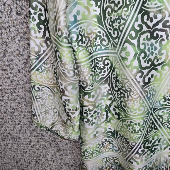 Chicos Top Womens 0 US Small Green Printed Popover Blouse 3/4 Sleeve Ladies - Picture 3 of 7
